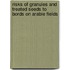 Risks of granules and treated seeds to bords on arable fields