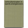 Verbruikersraden in openb.energievoorz. door Zijlstra