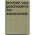 Bronnen voor geschiedenis van westerwolde