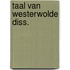 Taal van westerwolde diss.
