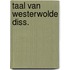 Taal van westerwolde diss.