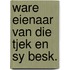 Ware eienaar van die tjek en sy besk.