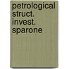 Petrological struct. invest. sparone by Minnigh