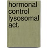 Hormonal control lysosomal act. door Pelt Verkuil