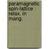 Paramagnetic spin-lattice relax. in mang.
