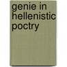 Genie in hellenistic poctry by August C. Strindberg