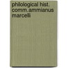 Philological hist. comm.ammianus marcelli door Boeft