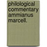 Philological commentary ammianus marcell. door Boeft