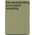 Beroepsopleiding advocatuur belasting