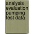 Analysis evaluation pumping test data