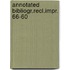 Annotated bibliogr.recl.impr. 66-60