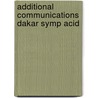 Additional communications dakar symp acid by Dost