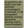 Programma van Eisen voor een definitief archeologisch onderzoek in het plangebied Geldrop 'Cocody', Gemeente Geldrop-Mierlo (Noord-Brabant) door C.L. Nyst