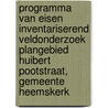 Programma van Eisen Inventariserend veldonderzoek Plangebied Huibert Pootstraat, Gemeente Heemskerk by S. Lange