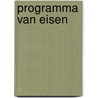 Programma van Eisen by M. Parlevliet