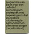 Programma van Eisen voor een definitief archeologisch onderzoek met beperkingen in het plangebied Middenweg te Egmond Binnen, gemeente Bergen (Noord-Holland)
