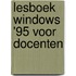 Lesboek Windows '95 voor docenten