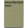 Woordenlyst voor door Coenen