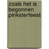 Zoals het is begonnen pinksterfeest
