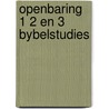 Openbaring 1 2 en 3 bybelstudies by Groot