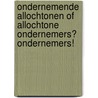 Ondernemende allochtonen of allochtone ondernemers? Ondernemers! by H. Verhoeven