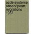 Ocde-systeme observ.perm. migrations 1987