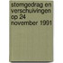 Stemgedrag en verschuivingen op 24 november 1991