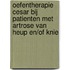 Oefentherapie Cesar bij patienten met artrose van heup en/of knie