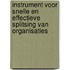 Instrument voor snelle en effectieve splitsing van organisaties