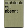 Architecte est absent by Broodthaers