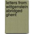 Letters from wittgenstein abridged ghent