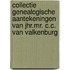 Collectie genealogische aantekeningen van Jhr.Mr. C.C. van Valkenburg
