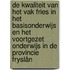 De kwaliteit van het vak Fries in het basisonderwijs en het voortgezet onderwijs in de provincie Fryslân