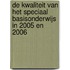 De kwaliteit van het speciaal basisonderwijs in 2005 en 2006