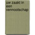 Uw zaakt in een vennootschap