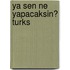 Ya sen ne yapacaksin? Turks