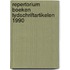 Repertorium boeken tydschriftartikelen 1990