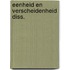 Eenheid en verscheidenheid diss.