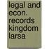 Legal and econ. records kingdom larsa