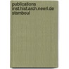 Publications inst.hist.arch.neerl.de stamboul by Unknown