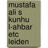 Mustafa ali s kunhu l-ahbar etc leiden