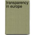 Transparency in Europe