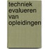 Techniek evalueren van opleidingen