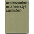 Onderzoeken enz leerstyl cursisten