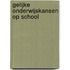 Gelijke onderwijskansen op school
