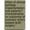Effect of clinical pathway implementation and patients characteristics on outcomes of coronary artery bypass graft surgery door N. el Baz