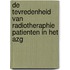 De tevredenheid van radiotheraphie patienten in het AZG
