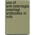 Use of anti-ostertagia ostertagi antibodies in milk