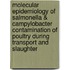 Molecular epidemiology of salmonella & campylobacter contamination of poultry during transport and slaughter