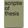Scriptie of thesis door J. Titas